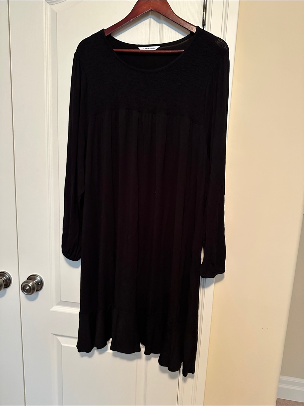 Penningtons Black Dress with Long Sleeves